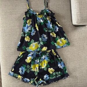 Aerie multicoloured floral pajama set Size XS Top and S Bottom